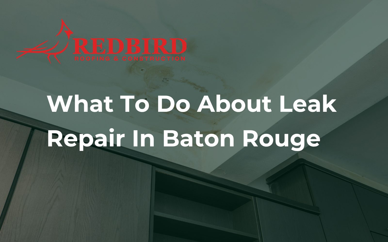 Containing an active roof leak inside a Baton Rouge commercial building