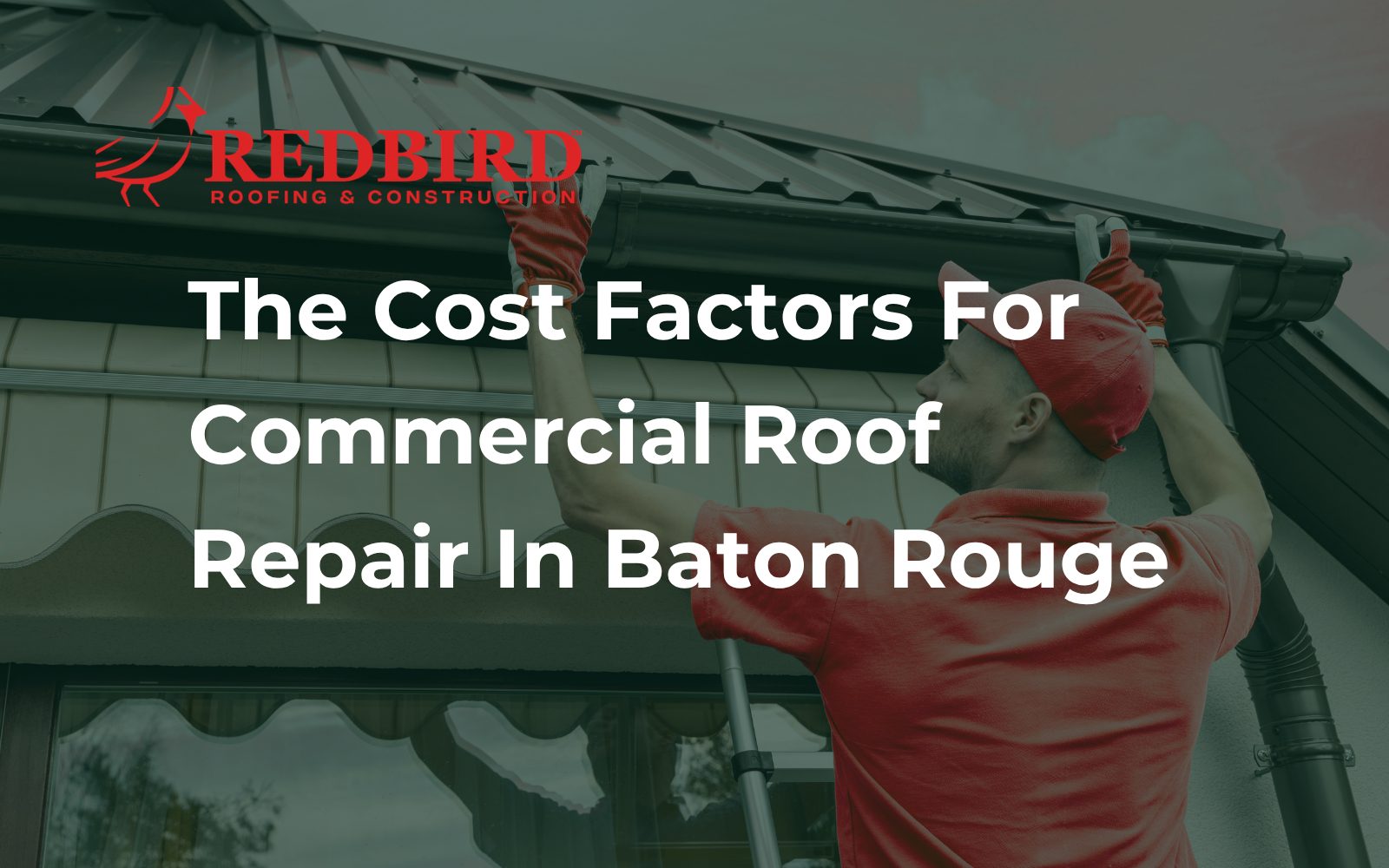 Commercial roof inspection on a low-slope roof in Baton Rouge